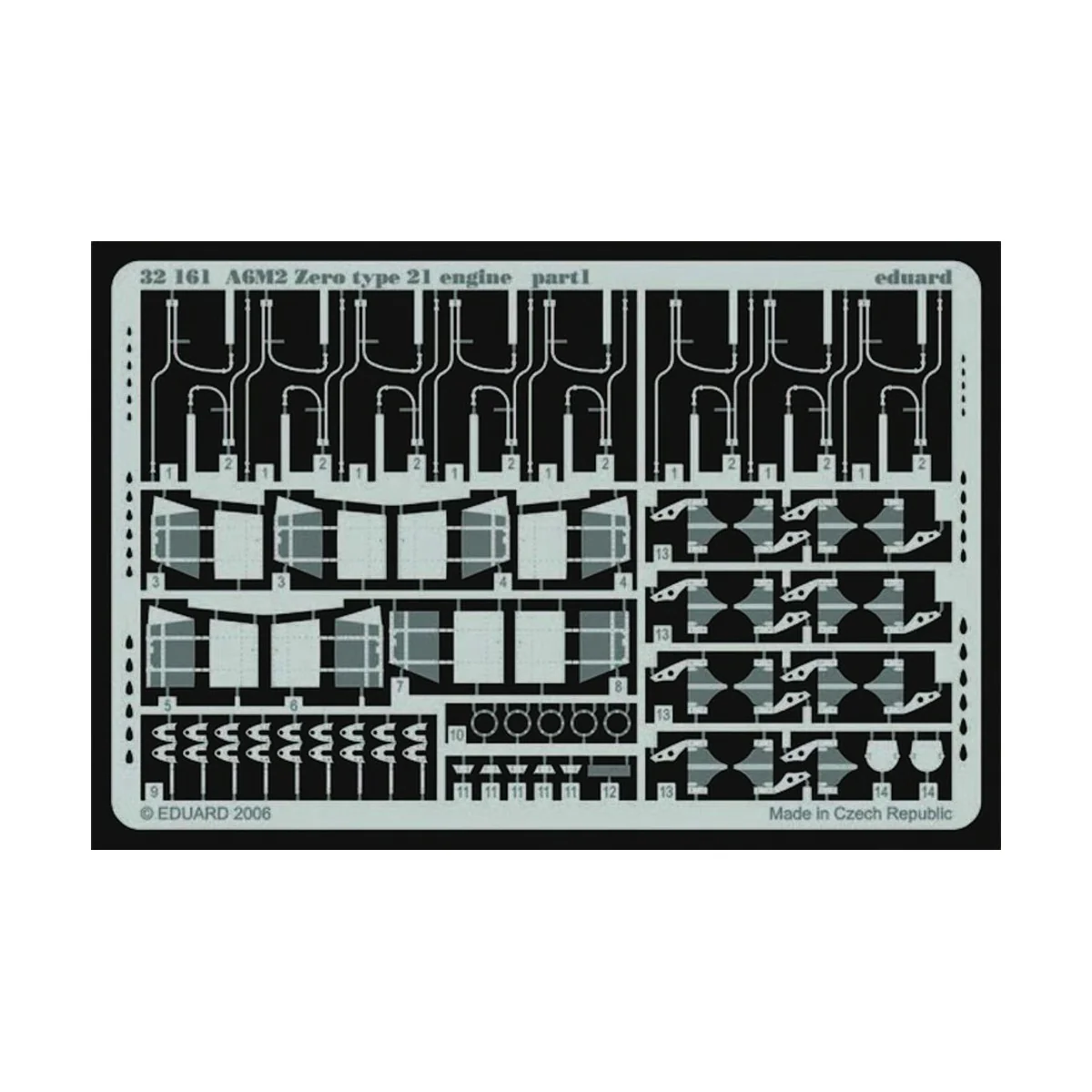 A6M2 Zero type 21 engine für Tamiya Bausatz 60317 - Eduard Accessor...