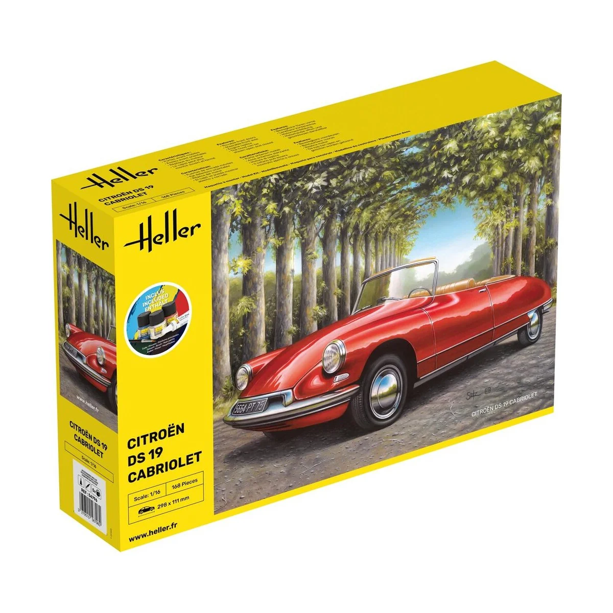 STARTER KIT Citroen DS 19 Cabriolet, 1/16 - Heller 56796