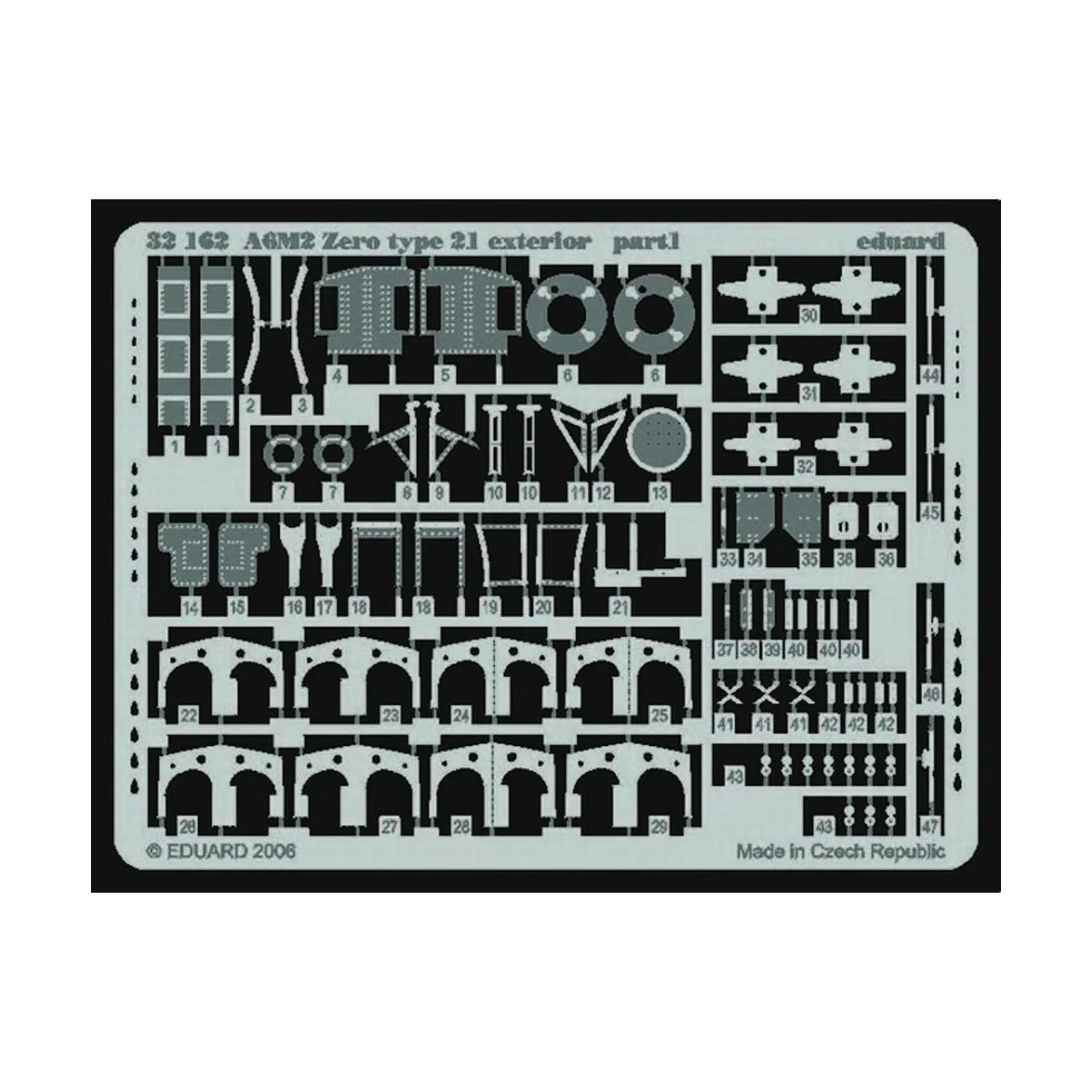 A6M2 Zero type 21 exterior für Tamiya Bausatz - Eduard Accessories ...