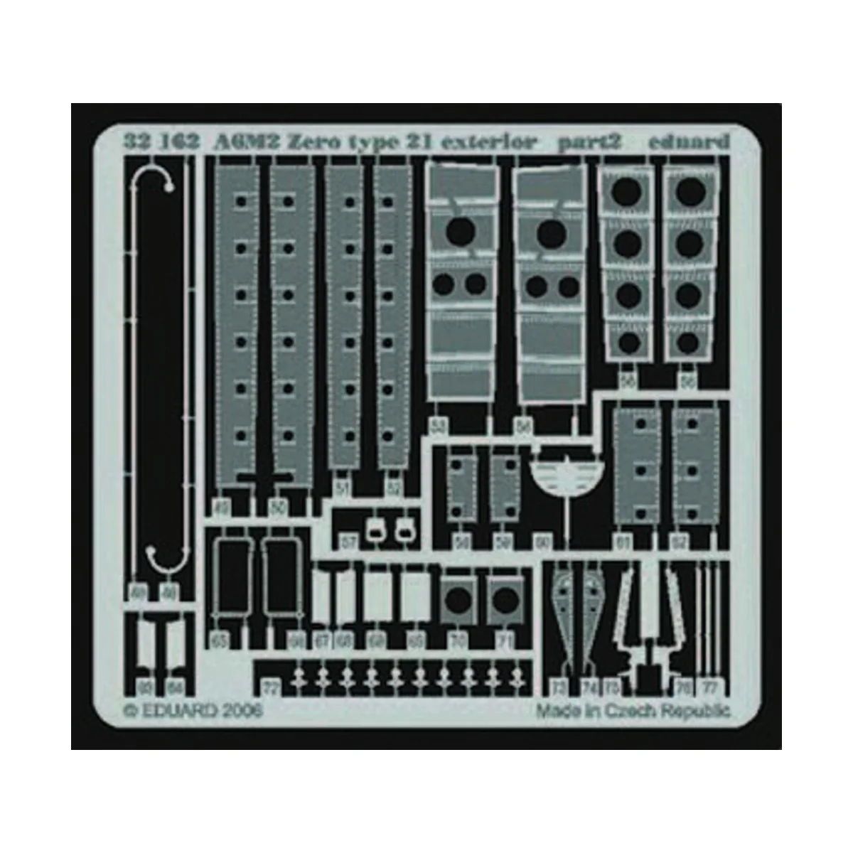 A6M2 Zero type 21 exterior für Tamiya Bausatz - Eduard Accessories ...