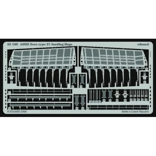 A6M2 Zero type 21 landing flaps für Tamiya Bausatz, 1/32 - Eduard A...