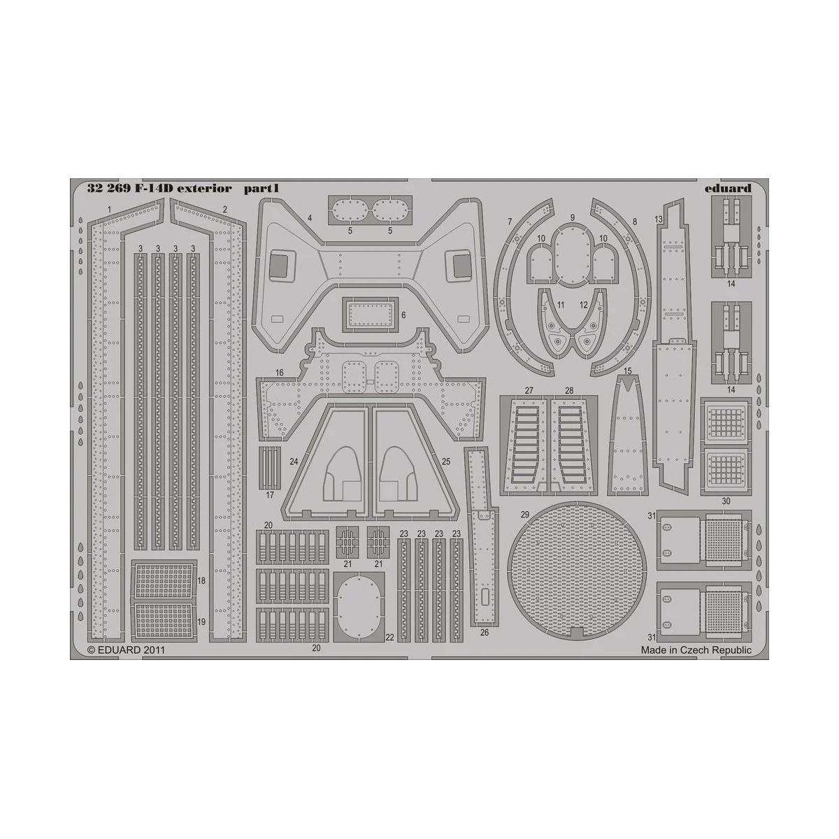 F-14D exterior for Trumpeter, 1/32 - Eduard Accessories 32269