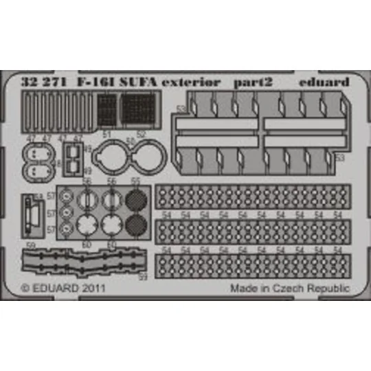F-16l SUFA exterior for Academy, 1/32 - Eduard Accessories 32271 F-16l SUFA exterior for Academy, 1/32 - Eduard Accessories 32271