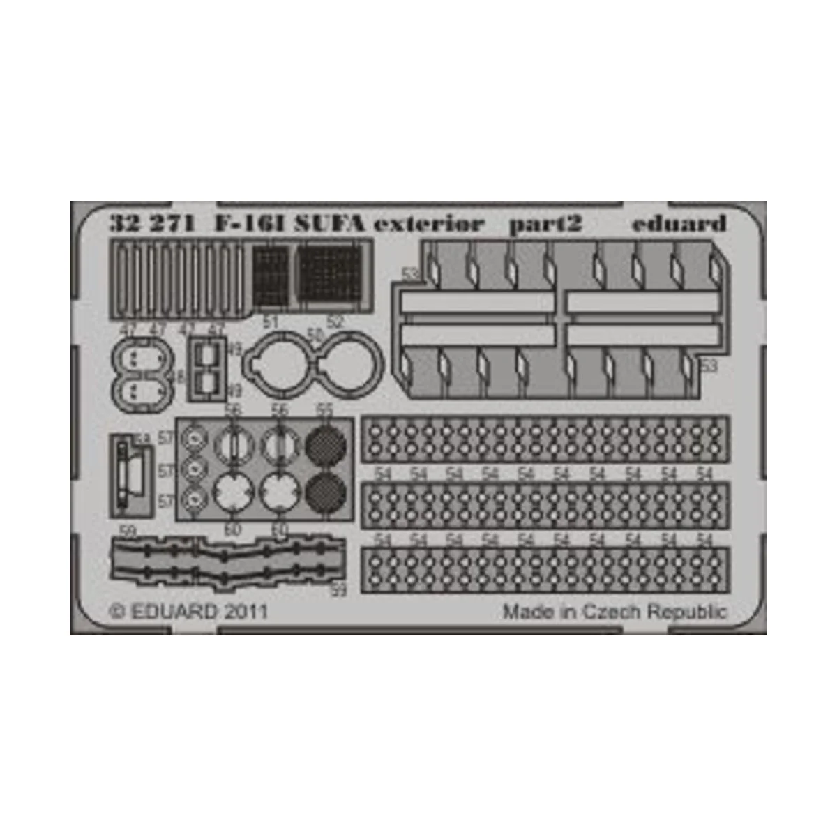 F-16l SUFA exterior for Academy, 1/32 - Eduard Accessories 32271 F-16l SUFA exterior for Academy, 1/32 - Eduard Accessories 32271