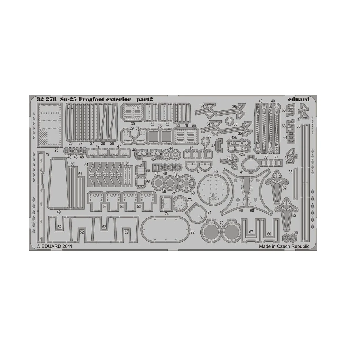 Su-25 Frogfoot exterior for Trumpeter, 1/32 - Eduard Accessories 32278
