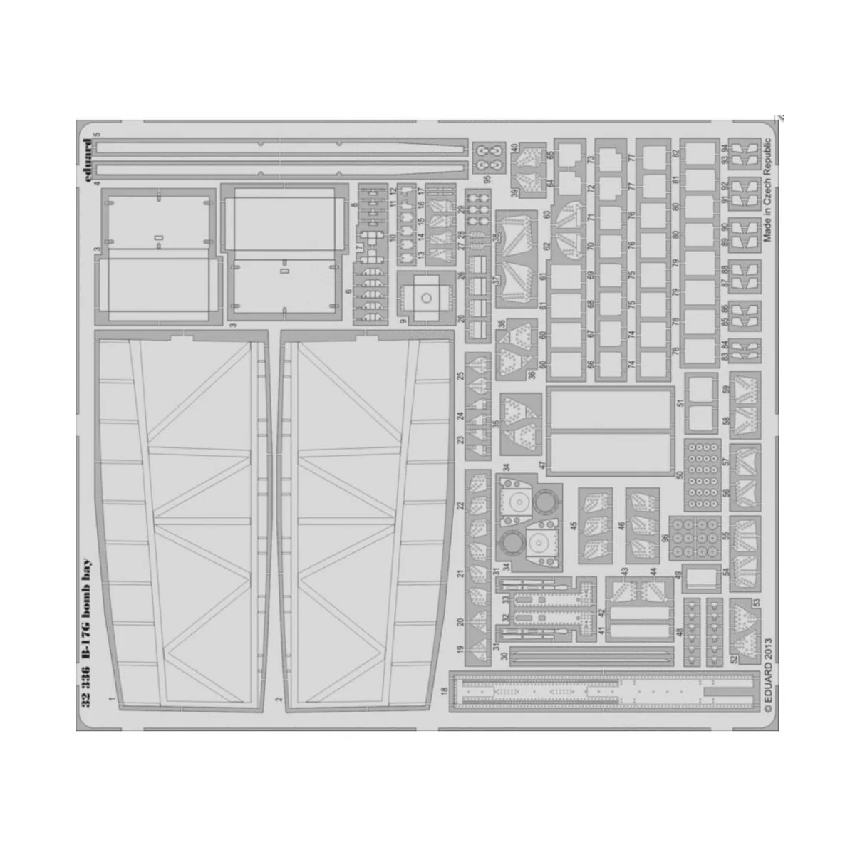 B-17G bomb bay for HK Models, 1/32 - Eduard Accessories 32336
