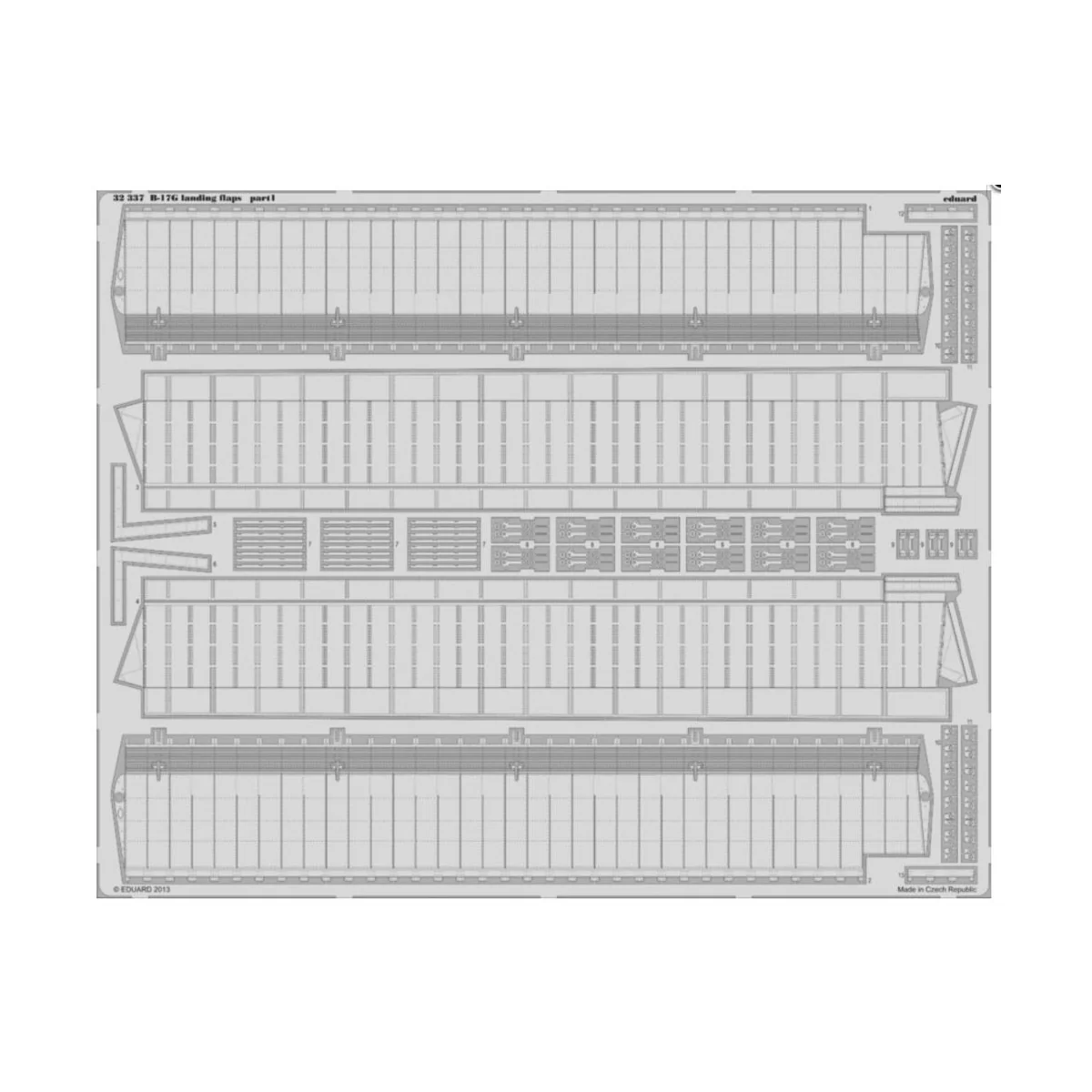 B-17G landing flaps for HK Models, 1/32 - Eduard Accessories 32337
