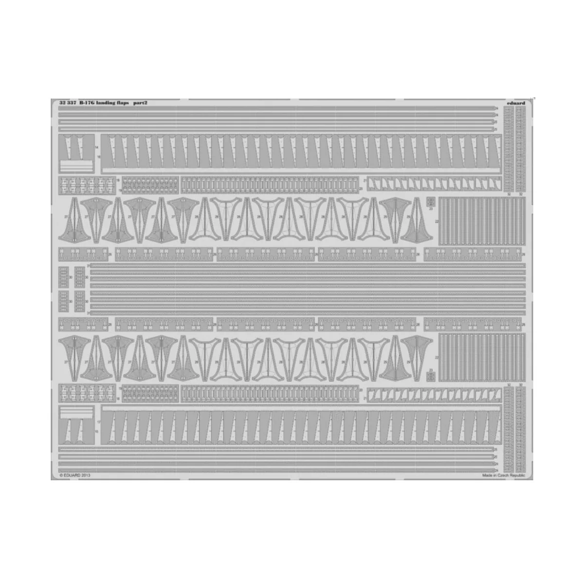 B-17G landing flaps for HK Models, 1/32 - Eduard Accessories 32337