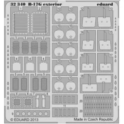 B-17G exterior for HK Models, 1/32 - Eduard Accessories 32340