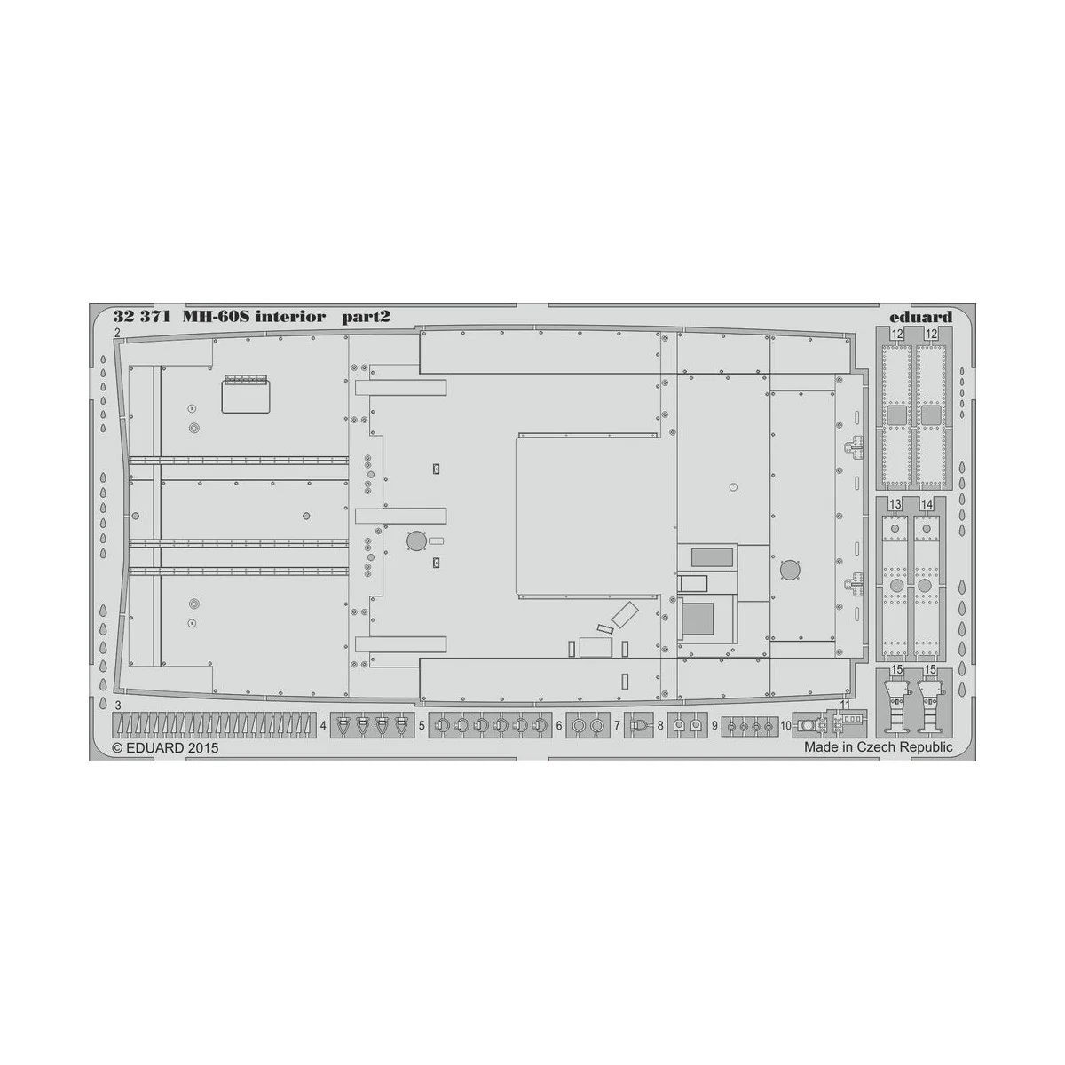 MH-60S interior for Academy, 1/35 - Eduard Accessories 32371