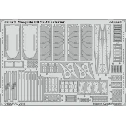 Mosquito Mk.VI exterior for Tamiya, 1/32 - Eduard Accessories 32379