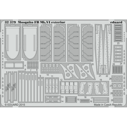 Mosquito Mk.VI exterior for Tamiya - Eduard Accessories 32379