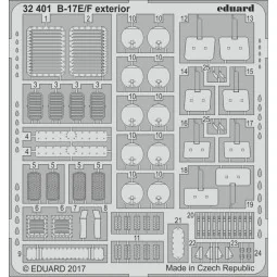 B-17E/F exterior for HKM - Eduard Accessories 32401