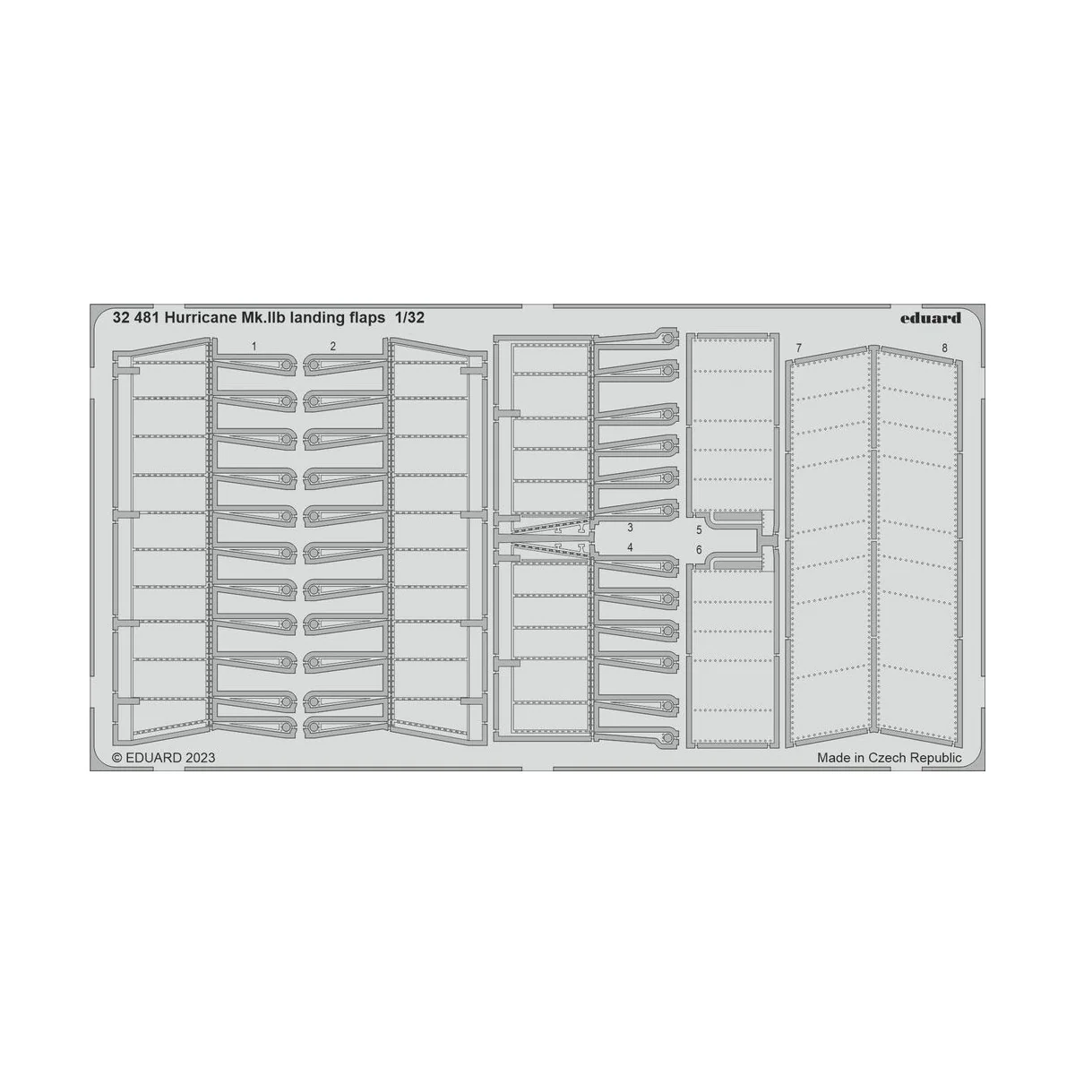 Hurricane Mk.IIb landing flaps 1/32 REVELL, 1/32 - Eduard Accessori... Hurricane Mk.IIb landing flaps 1/32 REVELL, 1/32 - Eduard Accessori...