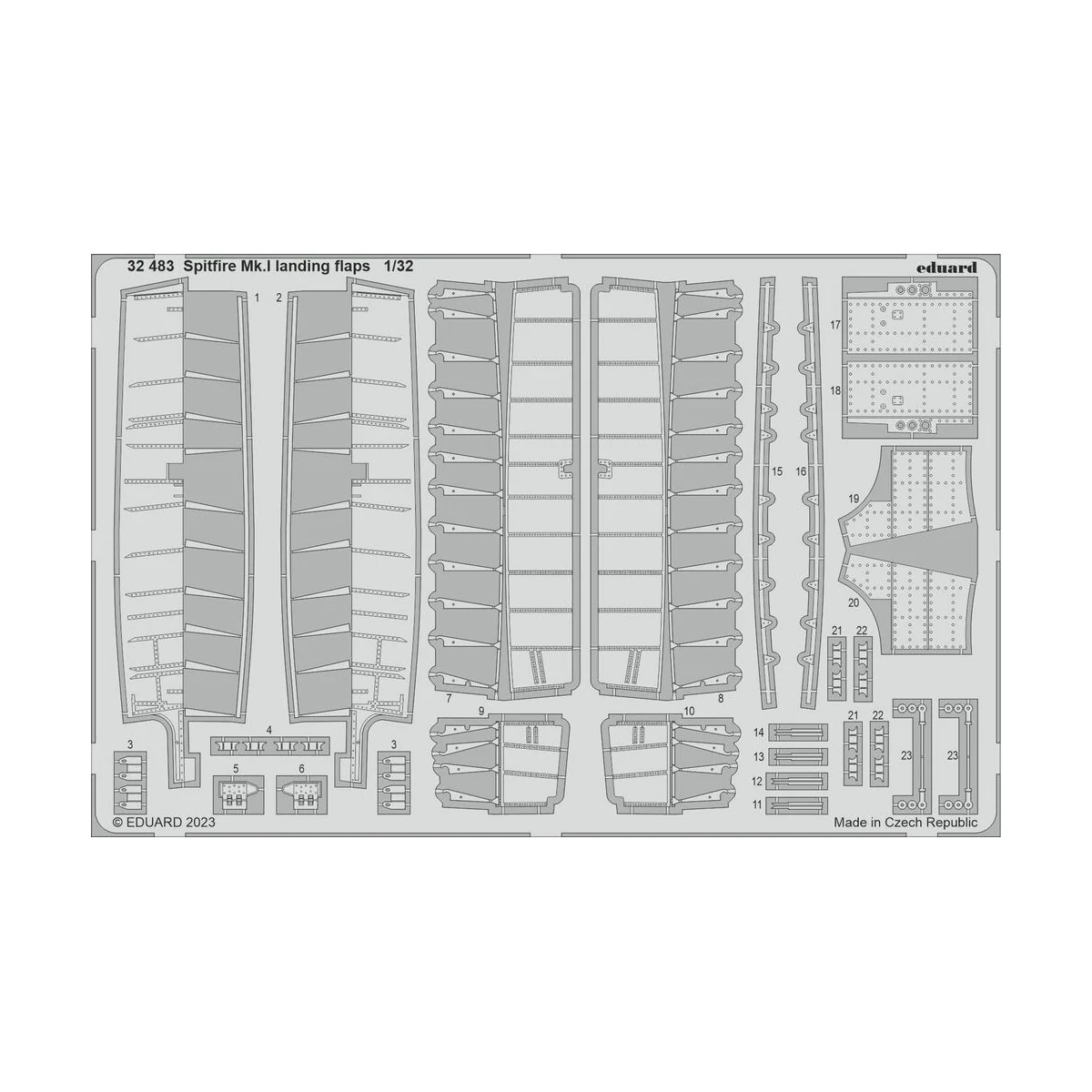Spitfire Mk.I landing flaps 1/32 KOTARE - Eduard Accessories 32483