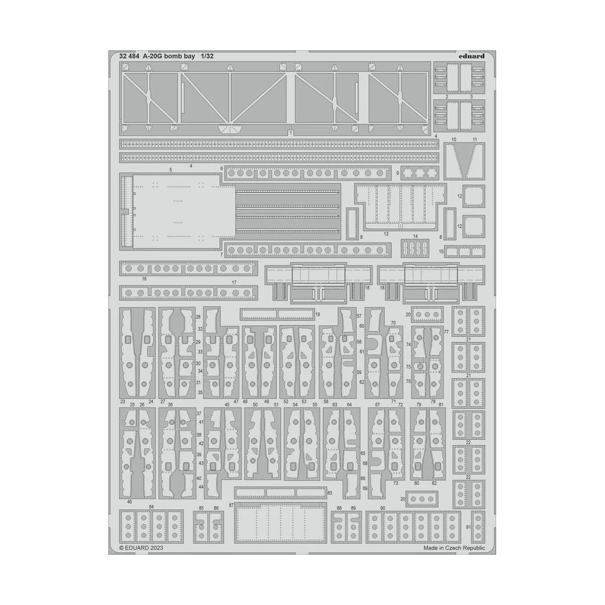 A-20G bomb bay 1/32 HKM - Eduard Accessories 32484