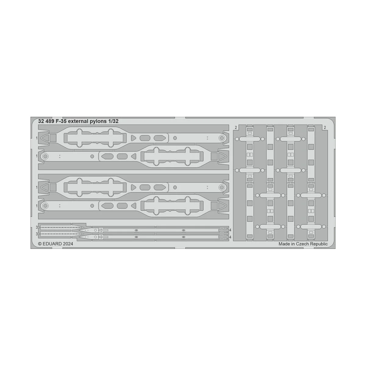 F-35 external pylons 1/32 - Eduard Accessories 32489