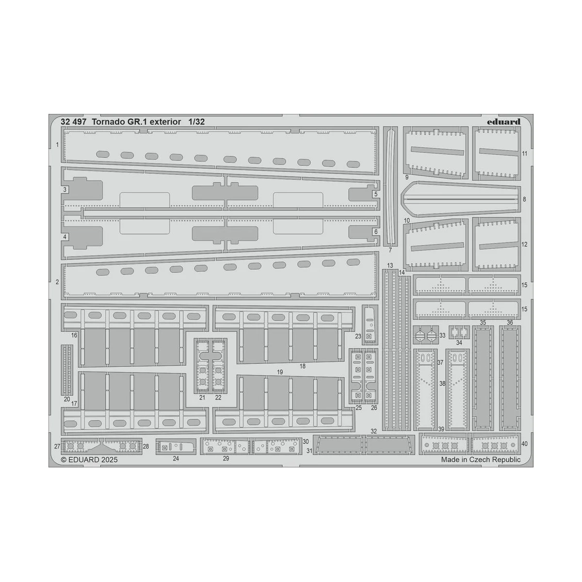Tornado GR.1 exterior for Italeri, 1/32 - Eduard Accessories 32497