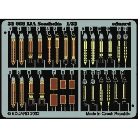 Seatbelts IJA, 1/32 - Eduard Accessories 32504