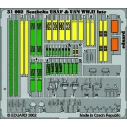 Seatbelts UAF & USN WWII late, 1/32 - Eduard Accessories 32506