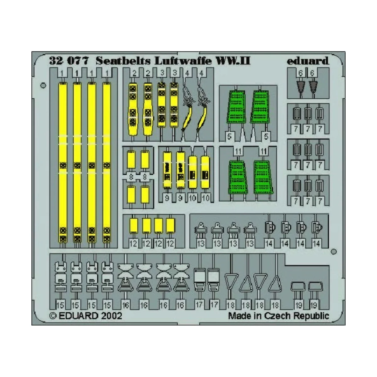Seatbelts Luftwaffe WWII, 1/32 - Eduard Accessories 32507