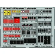 F-4 Phantom II Placards - Eduard Accessories 32509