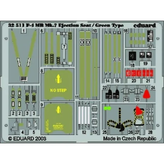 F-4 Phantom II ejectin seat/green type für Tamiya Bausatz, 1/32 - E...