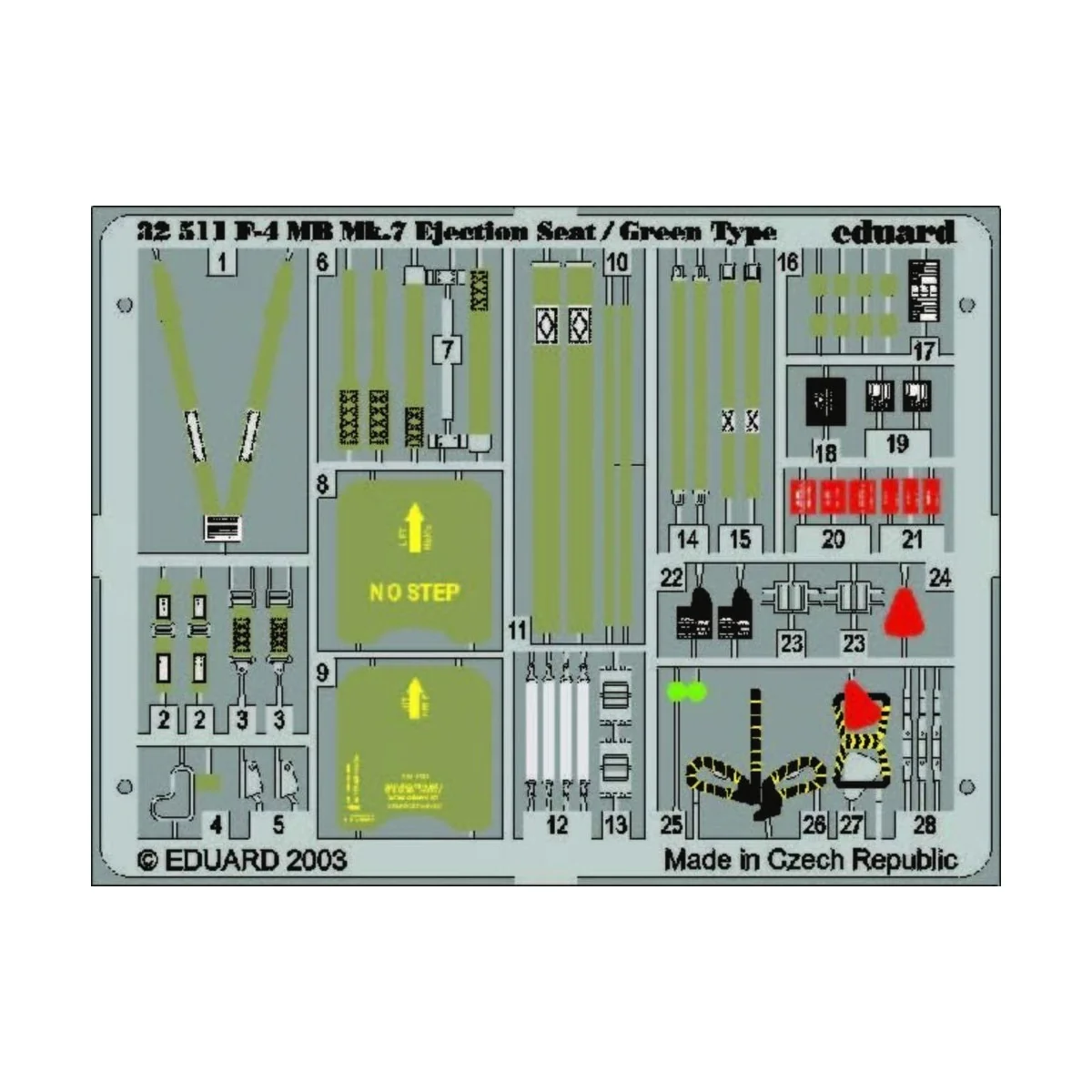 F-4 Phantom II ejectin seat/green type für Tamiya Bausatz - Eduard ...