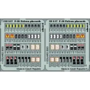 F-16 Falcon Placards für Hasegawa Bausatz - Eduard Accessories 32517