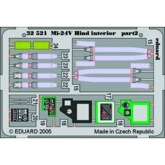 Mi-24V Hind, 1/35 - Eduard Accessories 32521