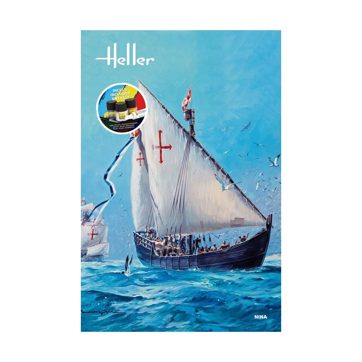 STARTER KIT Nina, 1/75 - Heller 56815 STARTER KIT Nina, 1/75 - Heller 56815