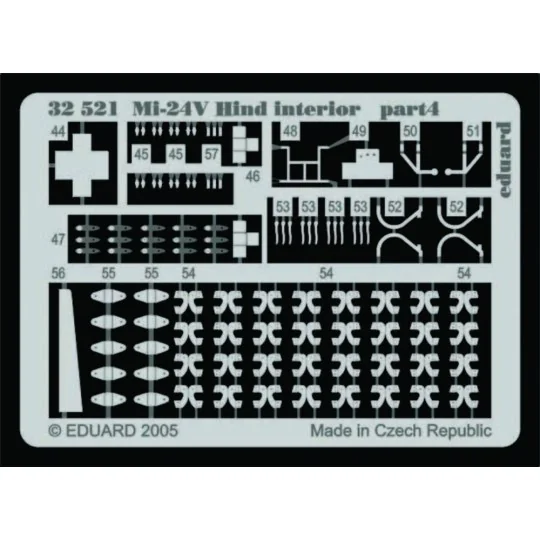 Mi-24V Hind, 1/35 - Eduard Accessories 32521