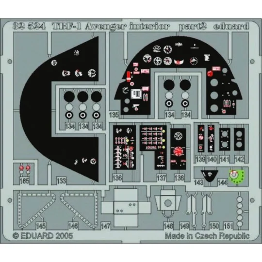 TBF-1 Avenger interior, 1/32 - Eduard Accessories 32524 TBF-1 Avenger interior, 1/32 - Eduard Accessories 32524