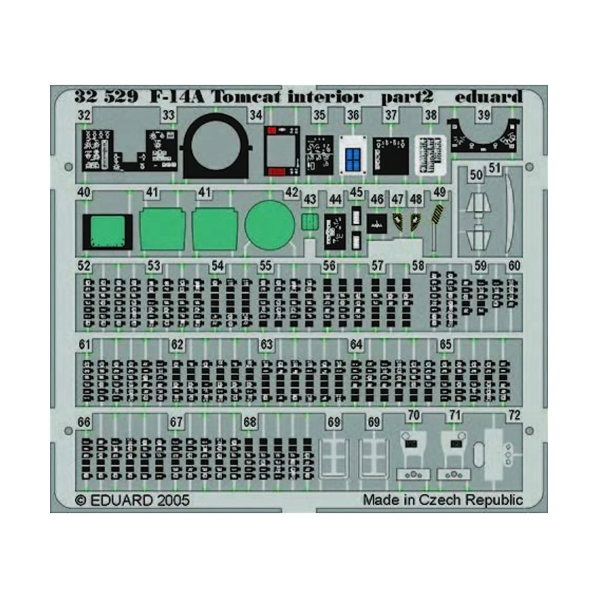 F-14A Tomcat interior für Tamiya-Bausatz - Eduard Accessories 32529