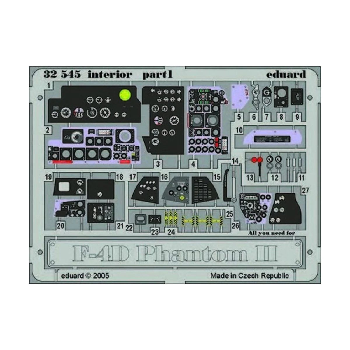 F-4D Phantom II interior für Tamiya Bausatz, 1/32 - Eduard Accessor...