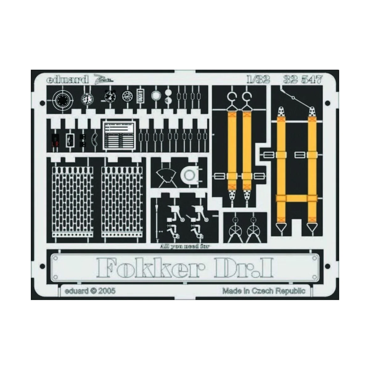 Fokker Dr. I, 1/32 - Eduard Accessories 32547