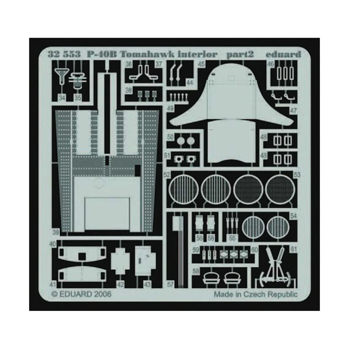 P-40B Tomahawk interior für Trumpeter Bausatz - Eduard Accessories ...