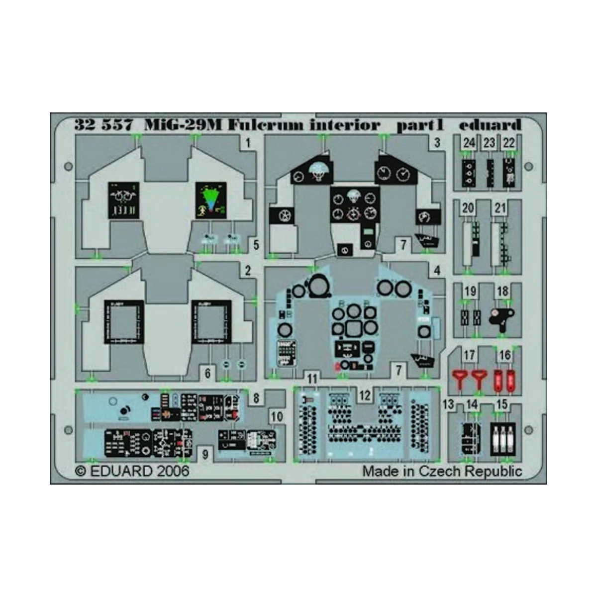 MiG-29M Fulcrum interior für Trumpeter Bausatz - Eduard Accessories...