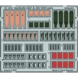 Seatbelts USAF & USN WWII early, 1/32 - Eduard Accessories 32604