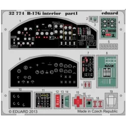 B-17G interior S.A. for HK Models, 1/32 - Eduard Accessories 32774