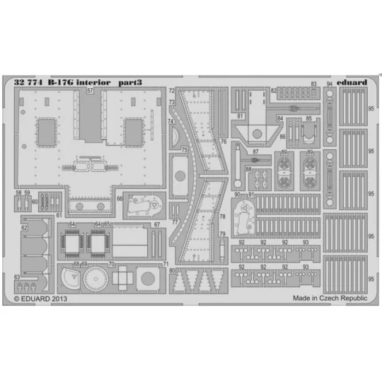 B-17G interior S.A. for HK Models, 1/32 - Eduard Accessories 32774
