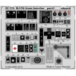 B-17G front interior S.A. for HK Models - Eduard Accessories 32775
