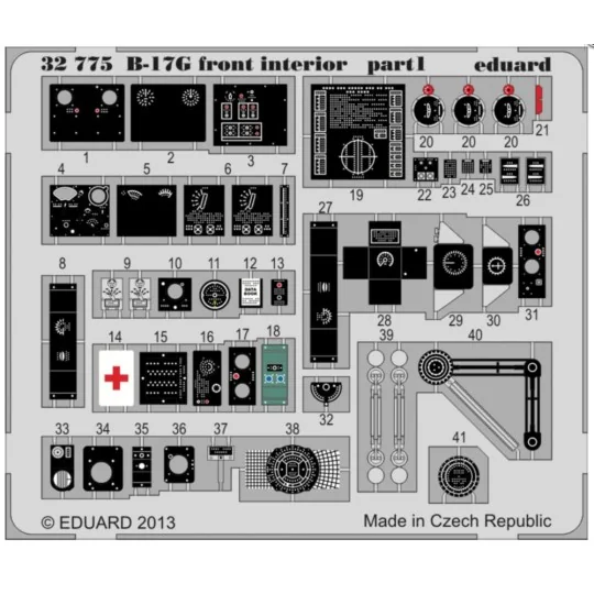 B-17G front interior S.A. for HK Models, 1/32 - Eduard Accessories ... B-17G front interior S.A. for HK Models, 1/32 - Eduard Accessories ...