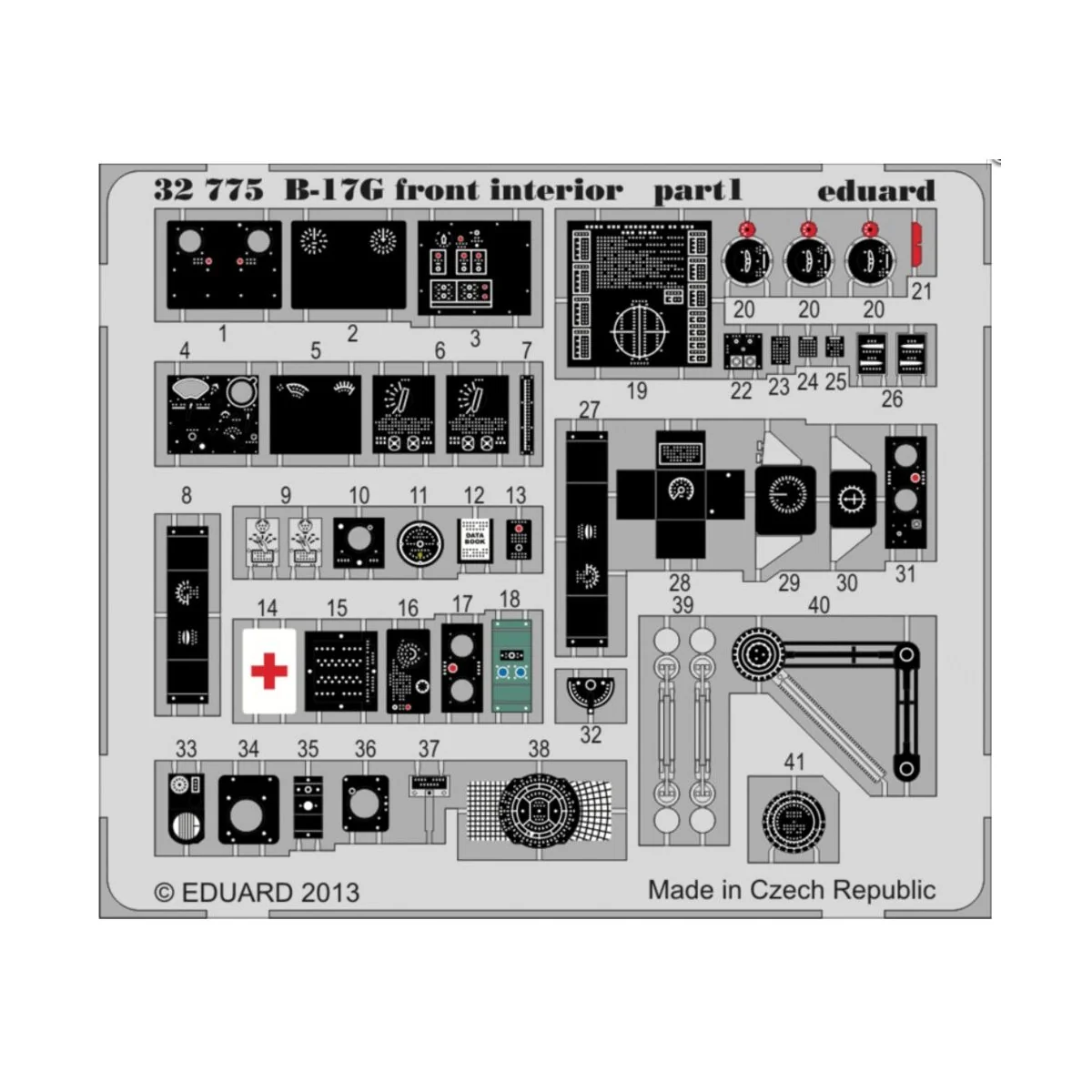B-17G front interior S.A. for HK Models, 1/32 - Eduard Accessories ... B-17G front interior S.A. for HK Models, 1/32 - Eduard Accessories ...