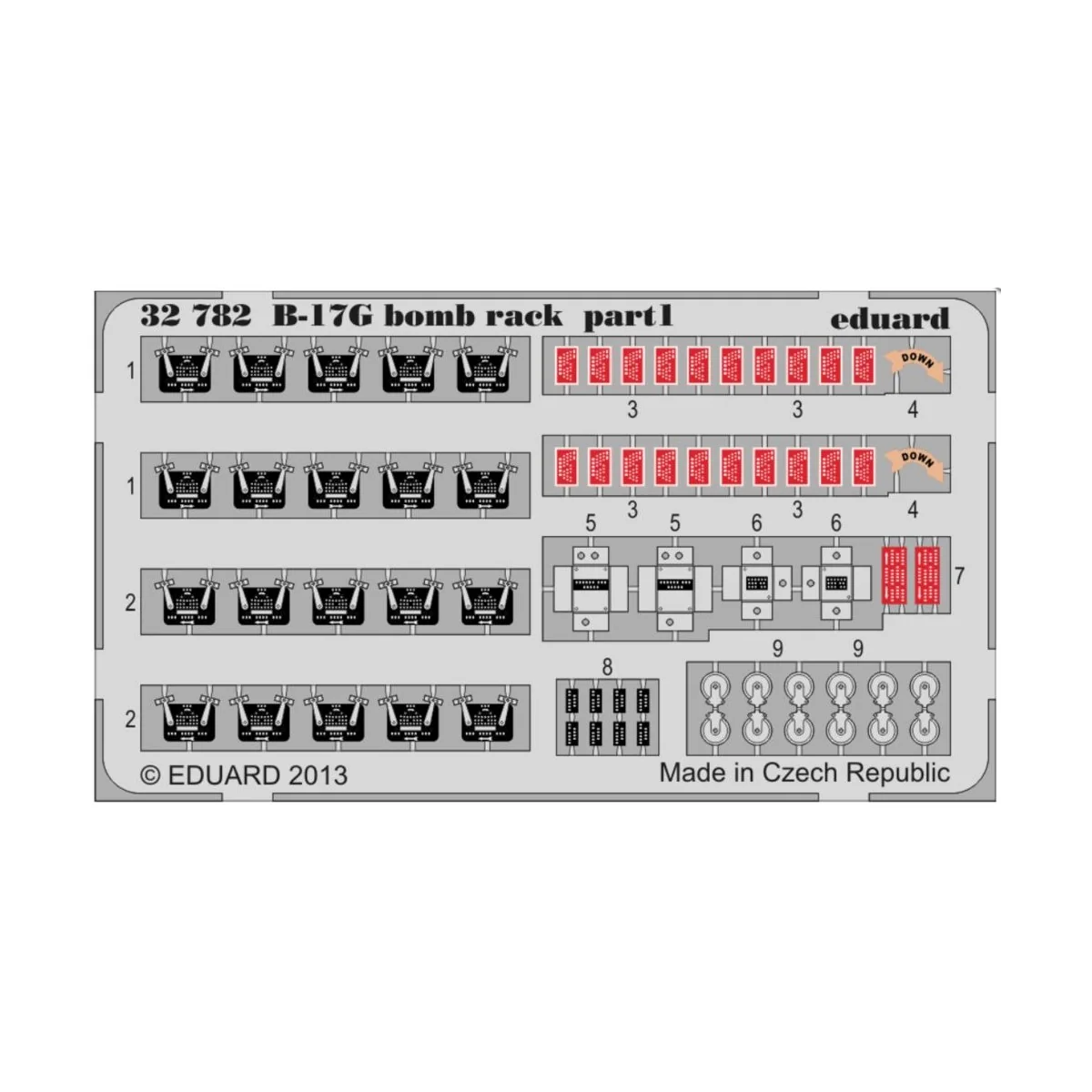 B-17G bomb rack for HK Models - Eduard Accessories 32782