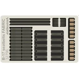 B-17 seatbelts FABRIC for HK Models - Eduard Accessories 32796