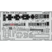 F4U-1A placards for Tamiya - Eduard Accessories 32829
