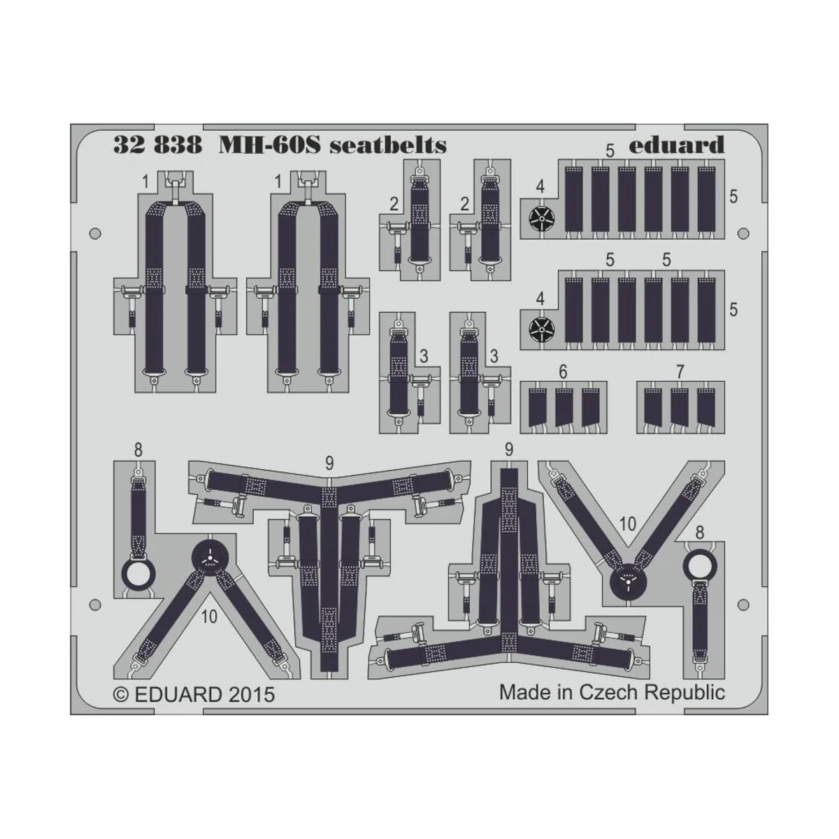 MH-60S searbelts for Academy - Eduard Accessories 32838