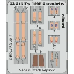 Fw 190F-8 seatbelts for Revell, 1/32 - Eduard Accessories 32843