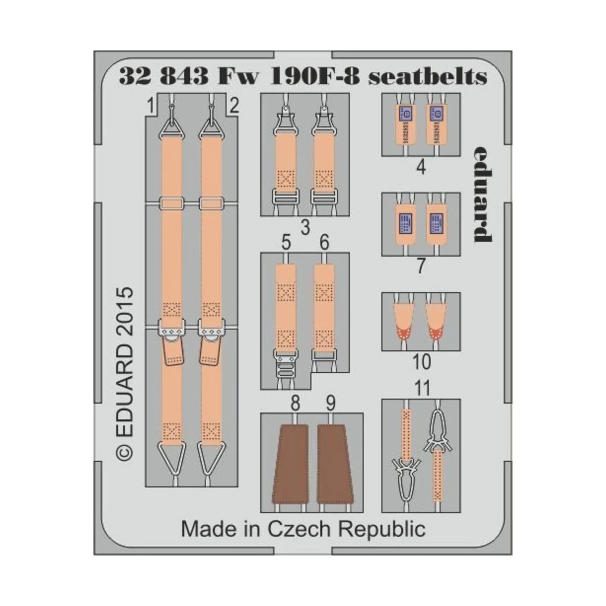 Fw 190F-8 seatbelts for Revell - Eduard Accessories 32843
